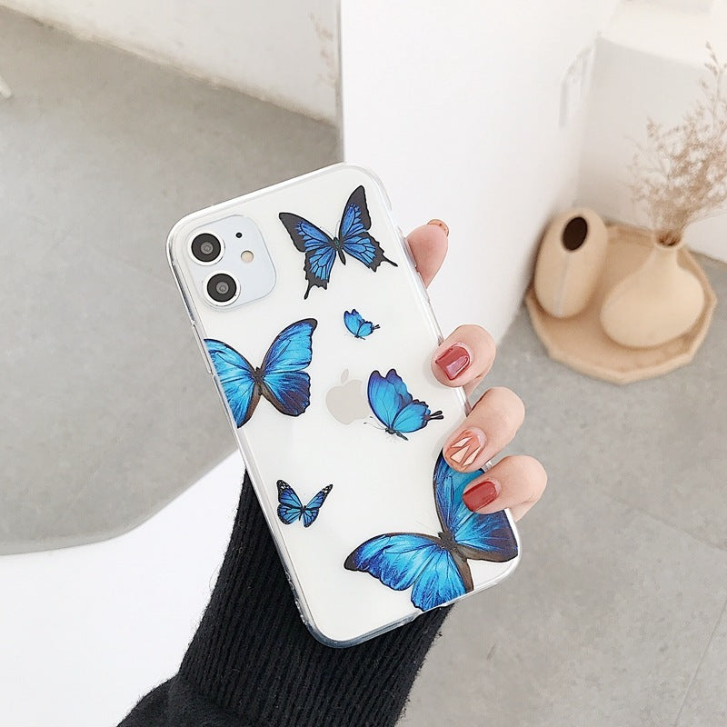 Silicone Butterfly Protective iPhone Case