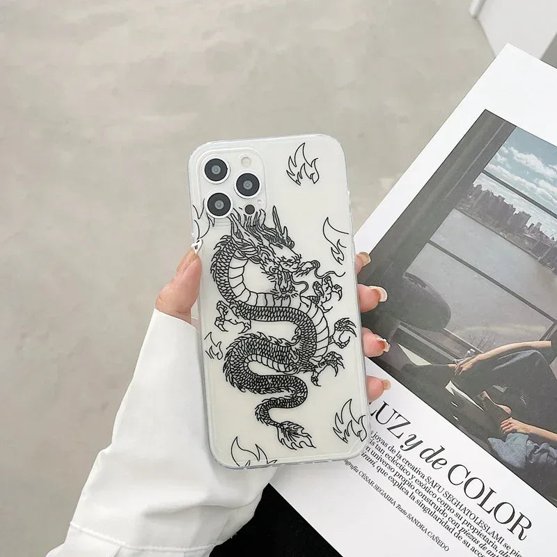 Chinese Dragon Transparent iPhone Case - Viexta