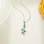 Titanium Steel Women's Zircon Clavicle Chain - Viexta