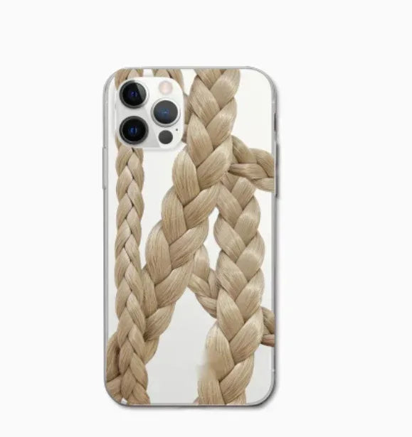 Twist Braid Transparent iPhone case - Viexta