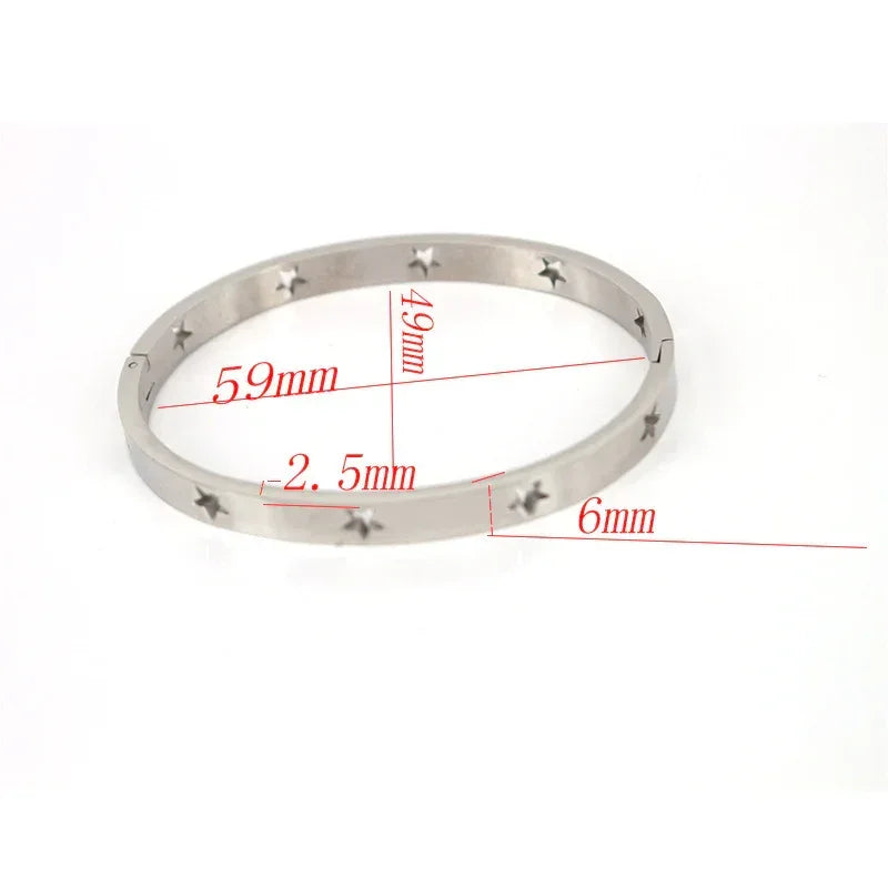 Stainless Steel Hollow XINGX Bracelet - Viexta