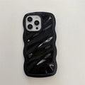 Big Wave Cream Pleated Drop-resistant iPhone Case - Viexta