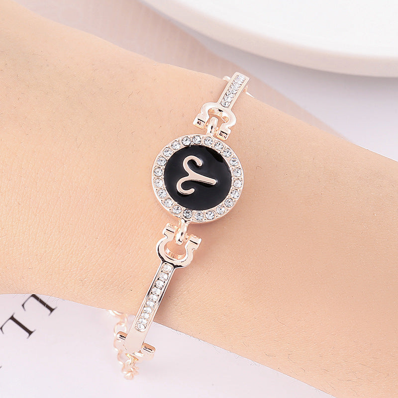 Stainless Steel 12 Constellation Bracelet