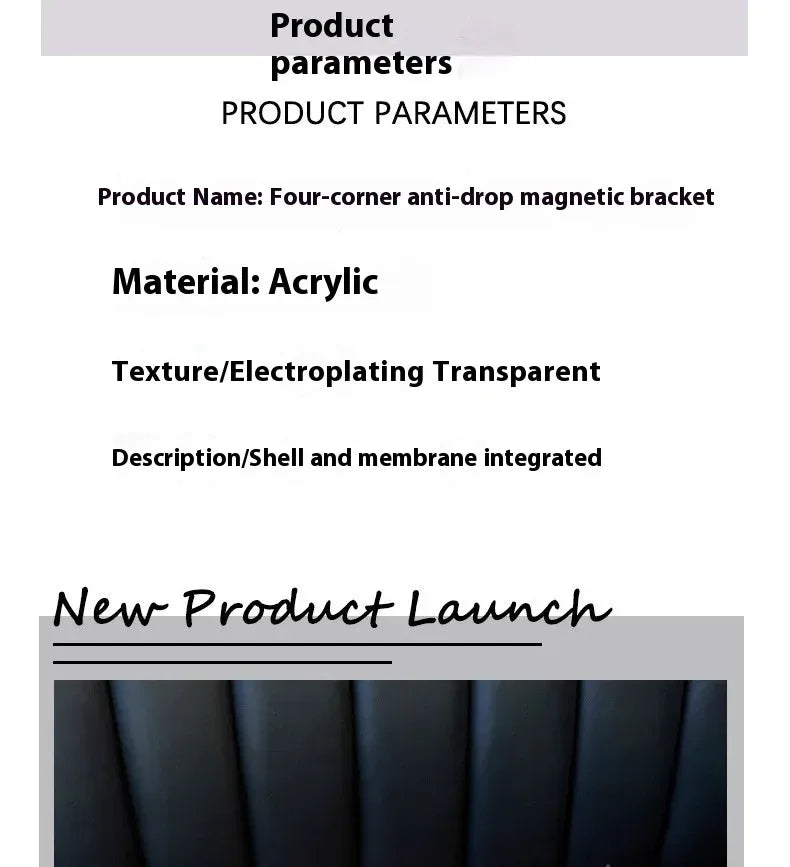 Transparent Airbag Drop-resistant Bracket Magnetic Phone Case for Samsung - Viexta