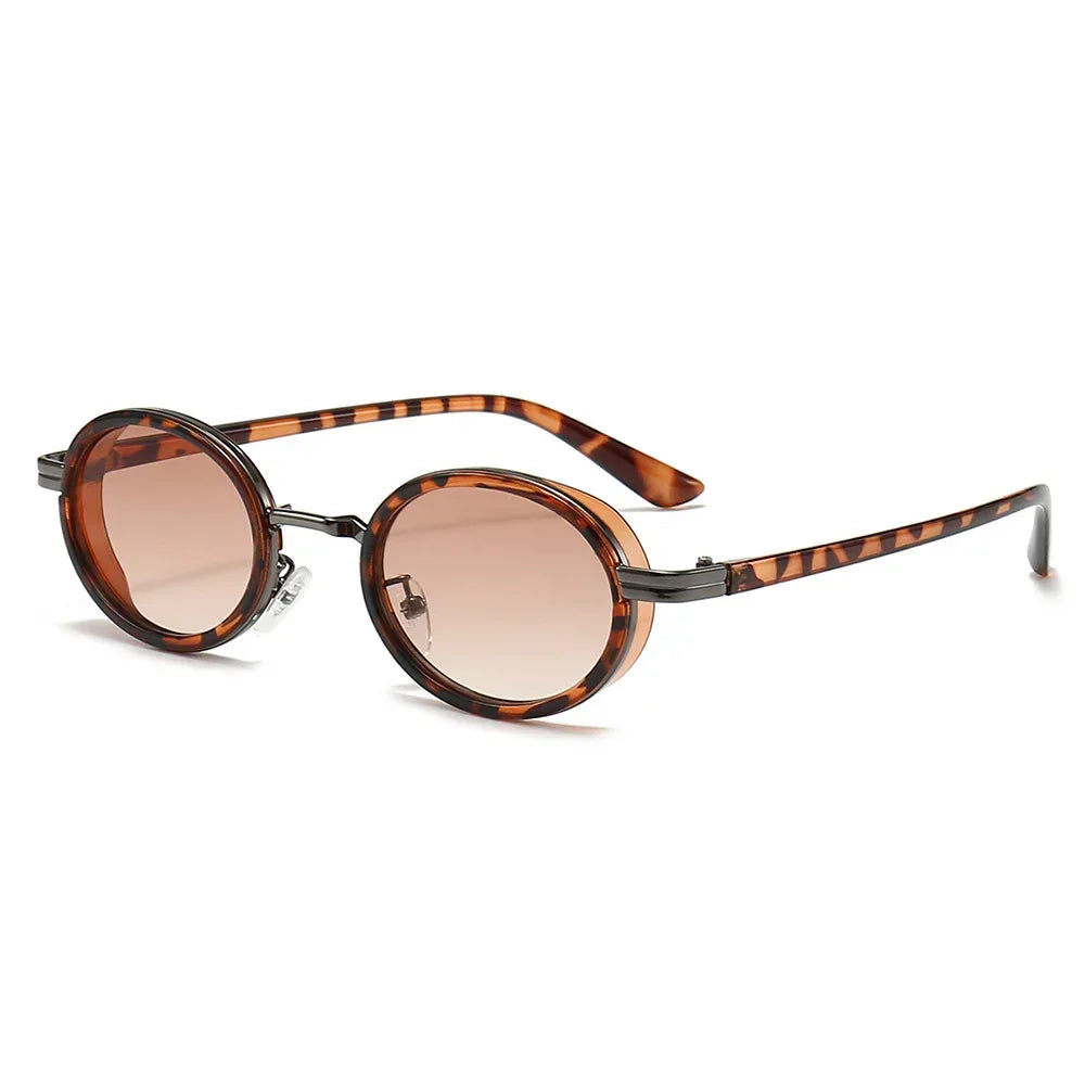 retro-style-steampunk-metal-oval-small-sunglasses - Viexta