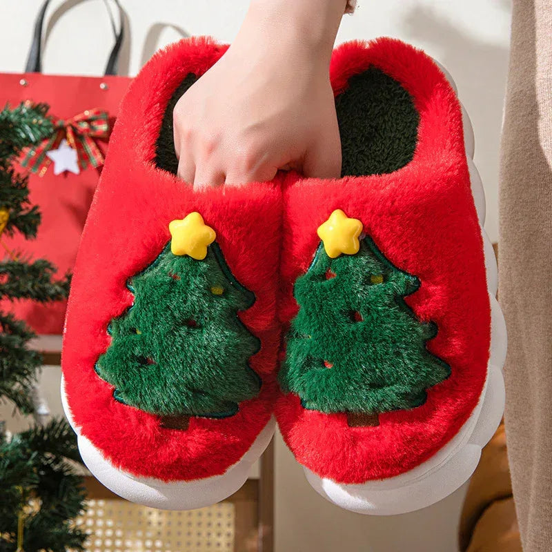 Christmas Tree Women's Home Slippers - Viexta