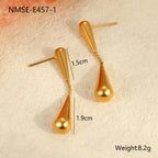 Minimalist Cool Feng Shui Drop Earrings