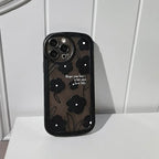 Advanced Black Flower Silicone iPhone Case - Viexta