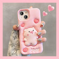 Expansion Pinch Pig Soft Silicone Cover iPhone Case - Viexta