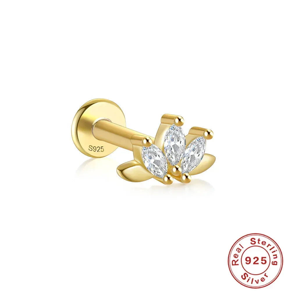 s925-sterling-silver-horse-eye-stud-earrings - Viexta