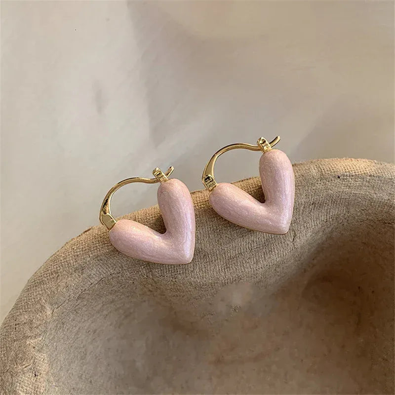 heart-pendant-drop-earrings - Viexta