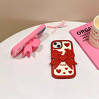 3D Bracket Bow Heart iPhone Case