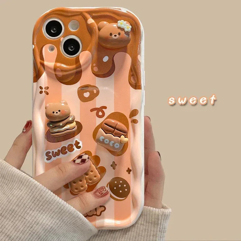 Chocolate Doll Lanyard iPhone Case - Viexta