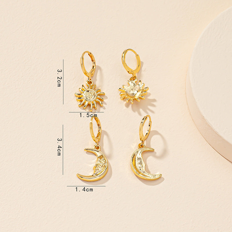 Pair Crescent Trendy Earrings