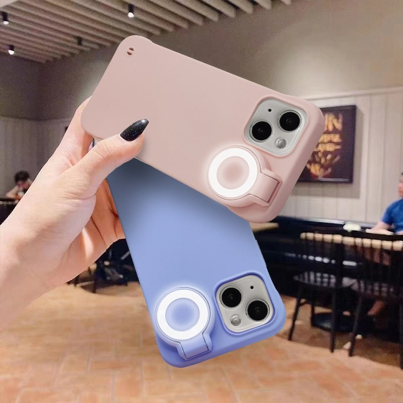 Fill-light iPhone Case with Selfie Beauty LED Halo