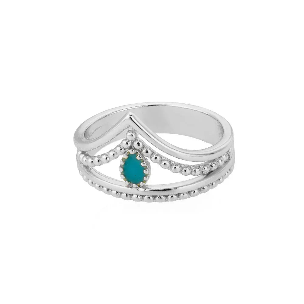 Crown Double Layer Ring - Viexta