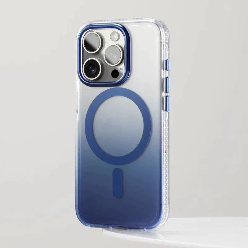 Laser Gradient Magnetic Aurora Frosted iPhone Protective Case - Viexta