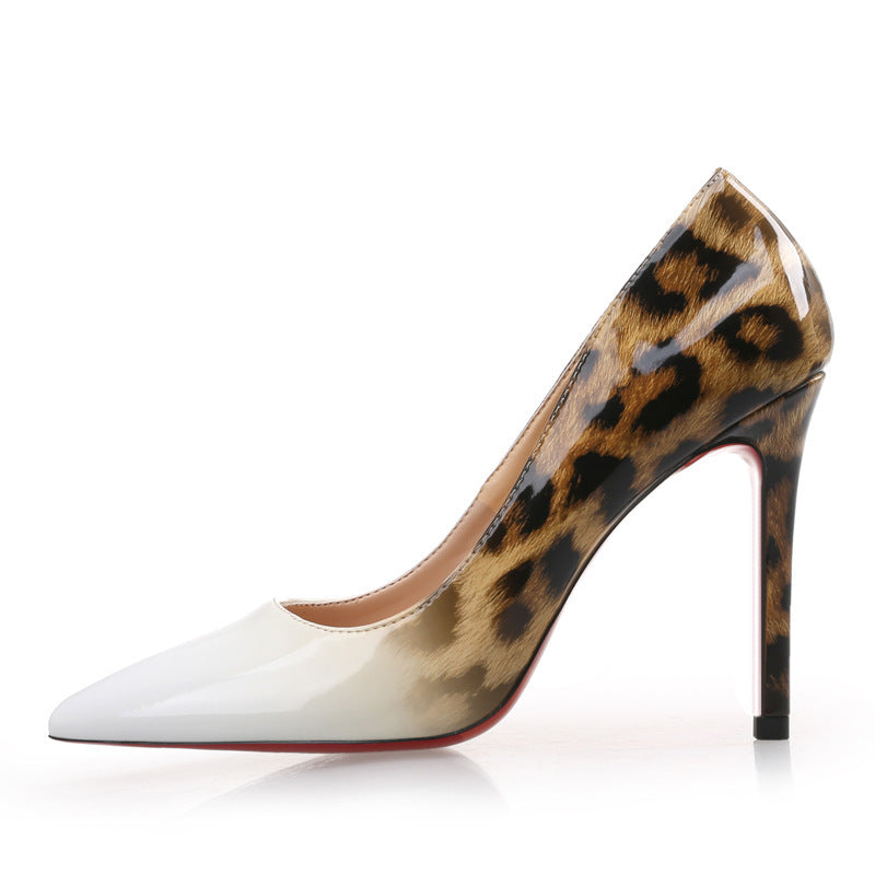 New Leopard Pointed High Heels For Women