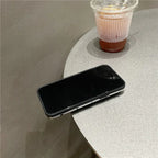 Black And White Diamond Round iPhone Case - Viexta
