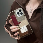 Denim Canvas Stitching iPhone Case - Viexta