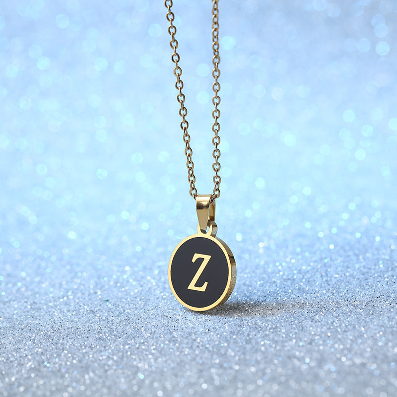 O-shaped Chain Letter Necklace