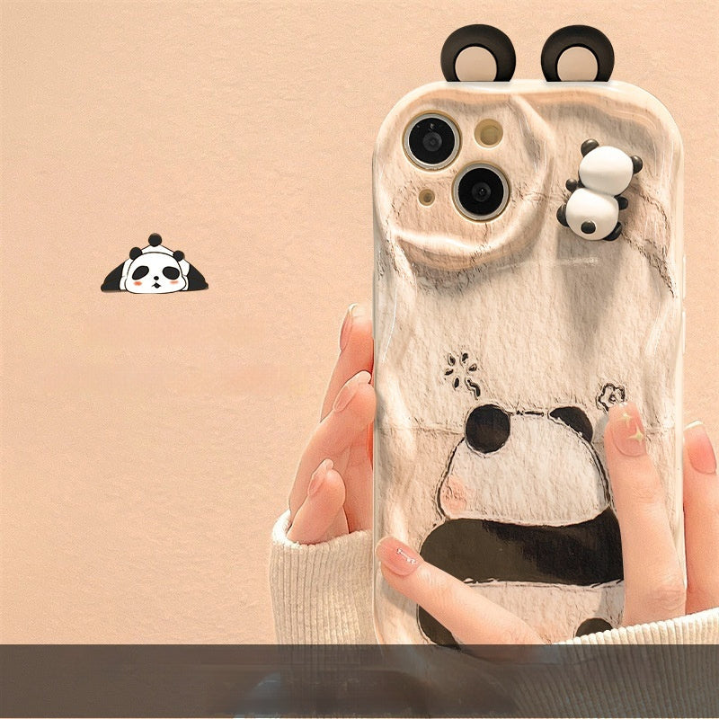 3D Panda iPhone Case