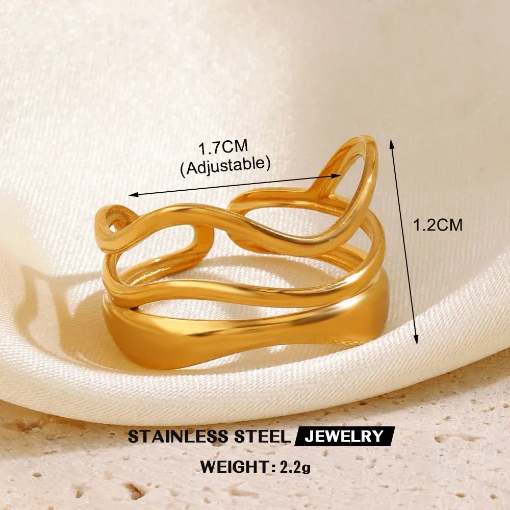 Stainless Steel Heart-shaped Ring - Viexta