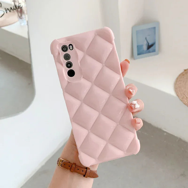 silicone-diamond-cell-huawei-phone-case - Viexta