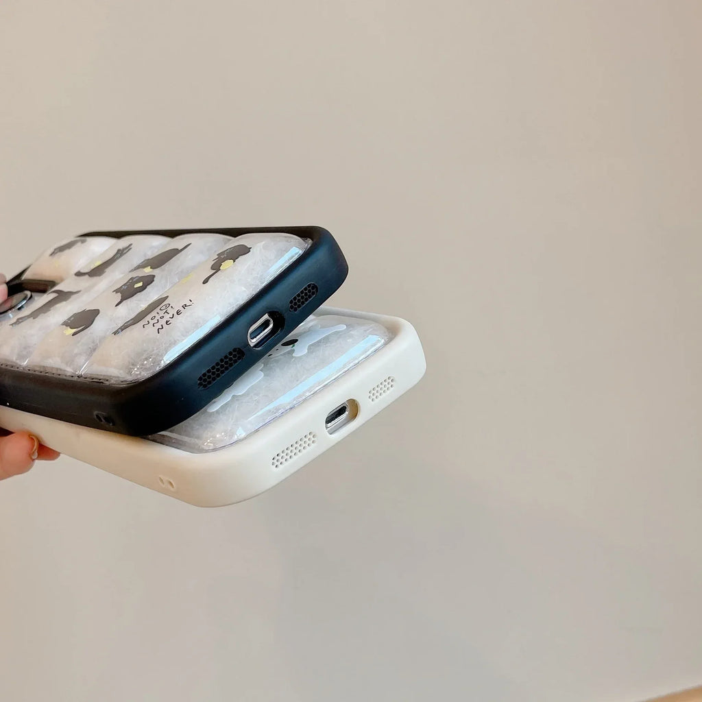 transparent-down-jacket-iphone-case - Viexta