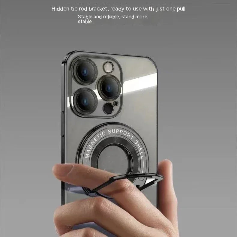 U-shaped Magnetic Plating iPhone Cover - Viexta
