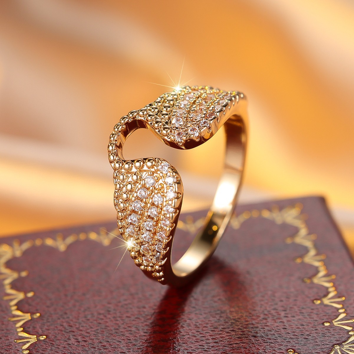 Round Wings Unique Ring