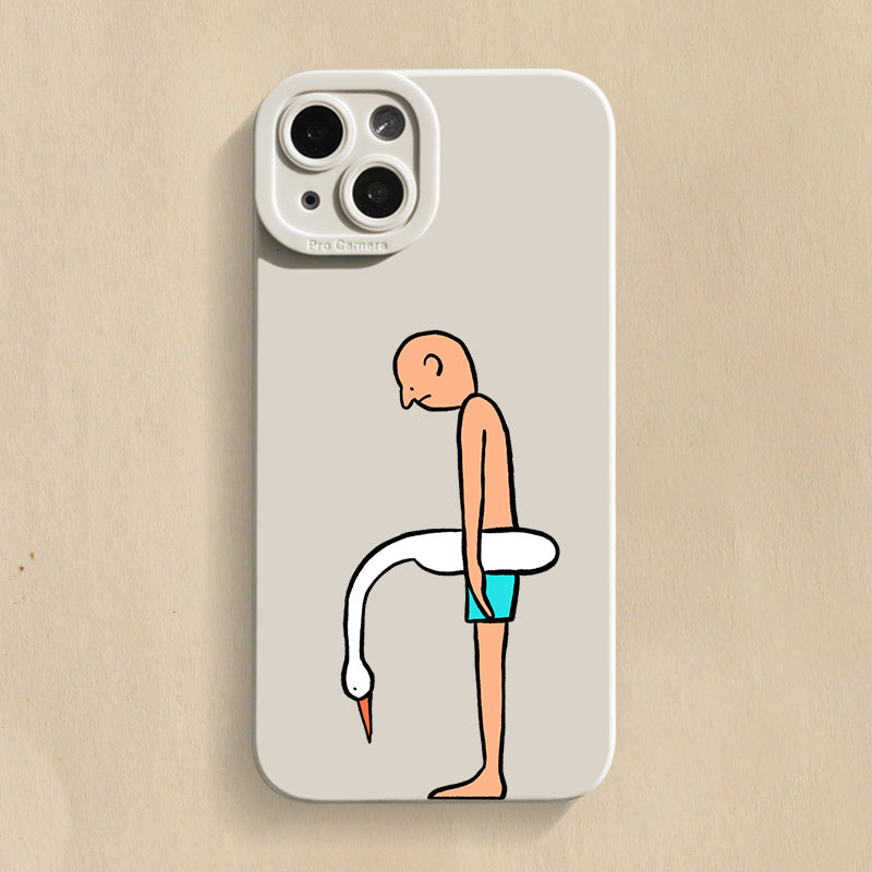 Depressed Niche Silicone iPhone Case