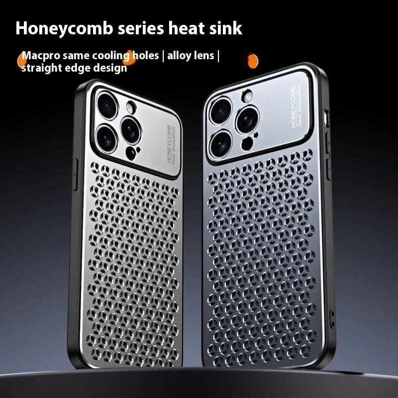 applicable-honeycomb-heat-dissipation-iphone-case - Viexta
