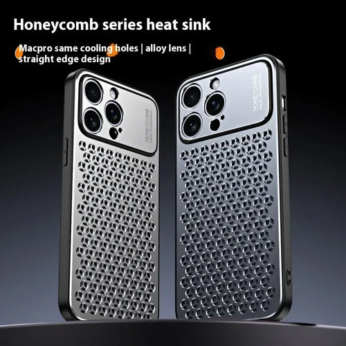 applicable-honeycomb-heat-dissipation-iphone-case - Viexta