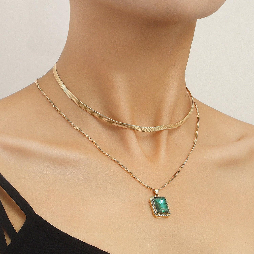 Snake Collar-Bone Double-layer Clavicle Chain - Viexta