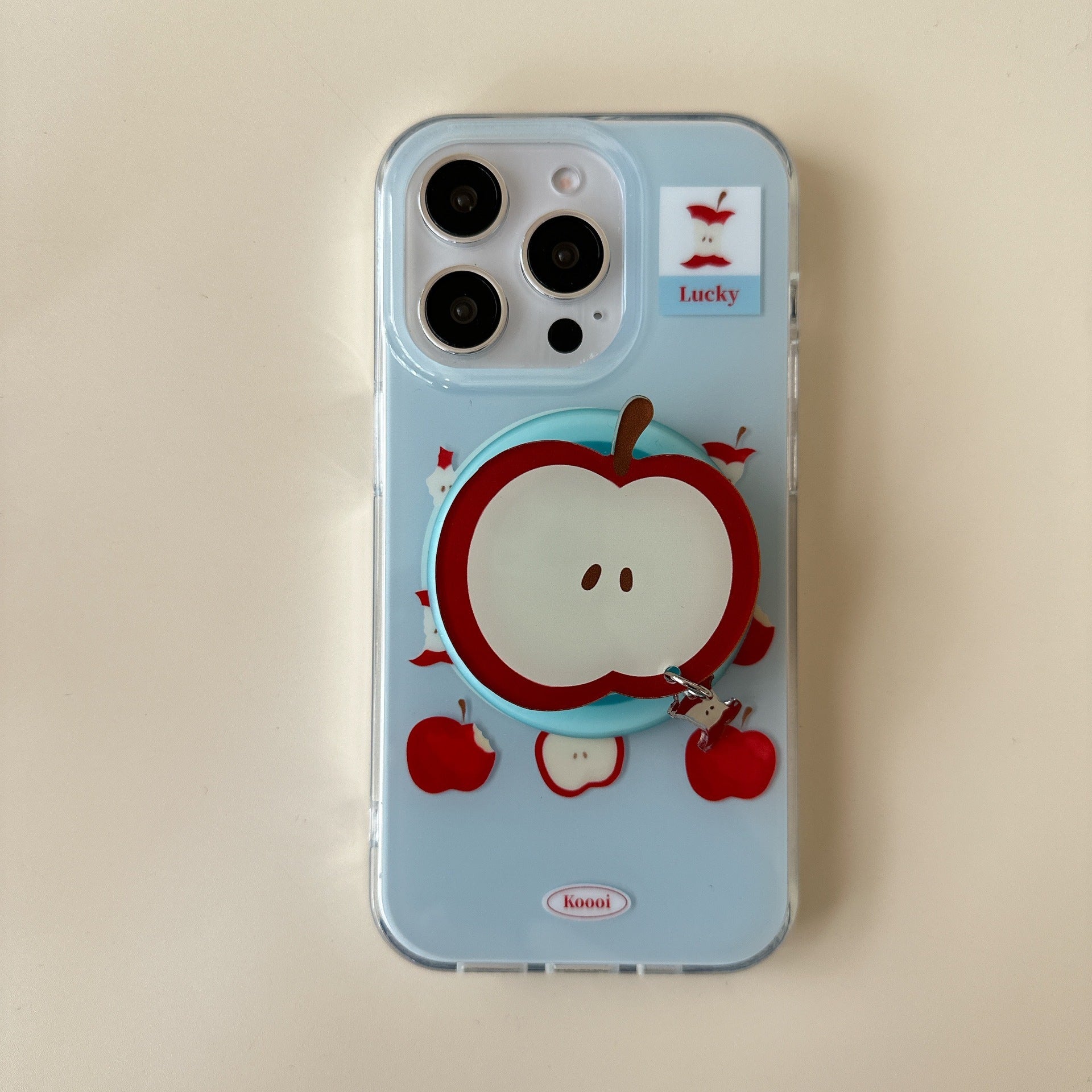 Blue Background Magnetic Pendant iPhone Case