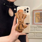 Bowknot Leather Wristband iPhone Case - Viexta