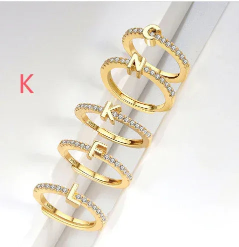 s925-sterling-silver-micro-inlaid-letters-ring - Viexta