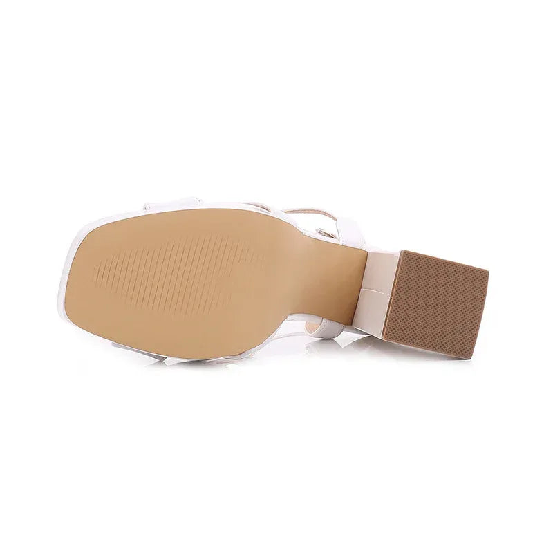 Thick Heel Waterproof Platform High Heels - Viexta