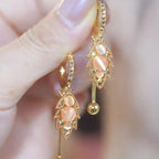 Champagne Cat's Eye Earrings