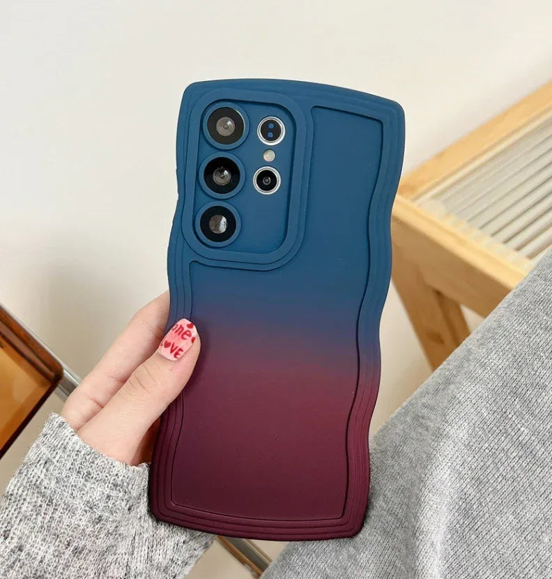 gradient-color-wave-samsung-phone-case - Viexta
