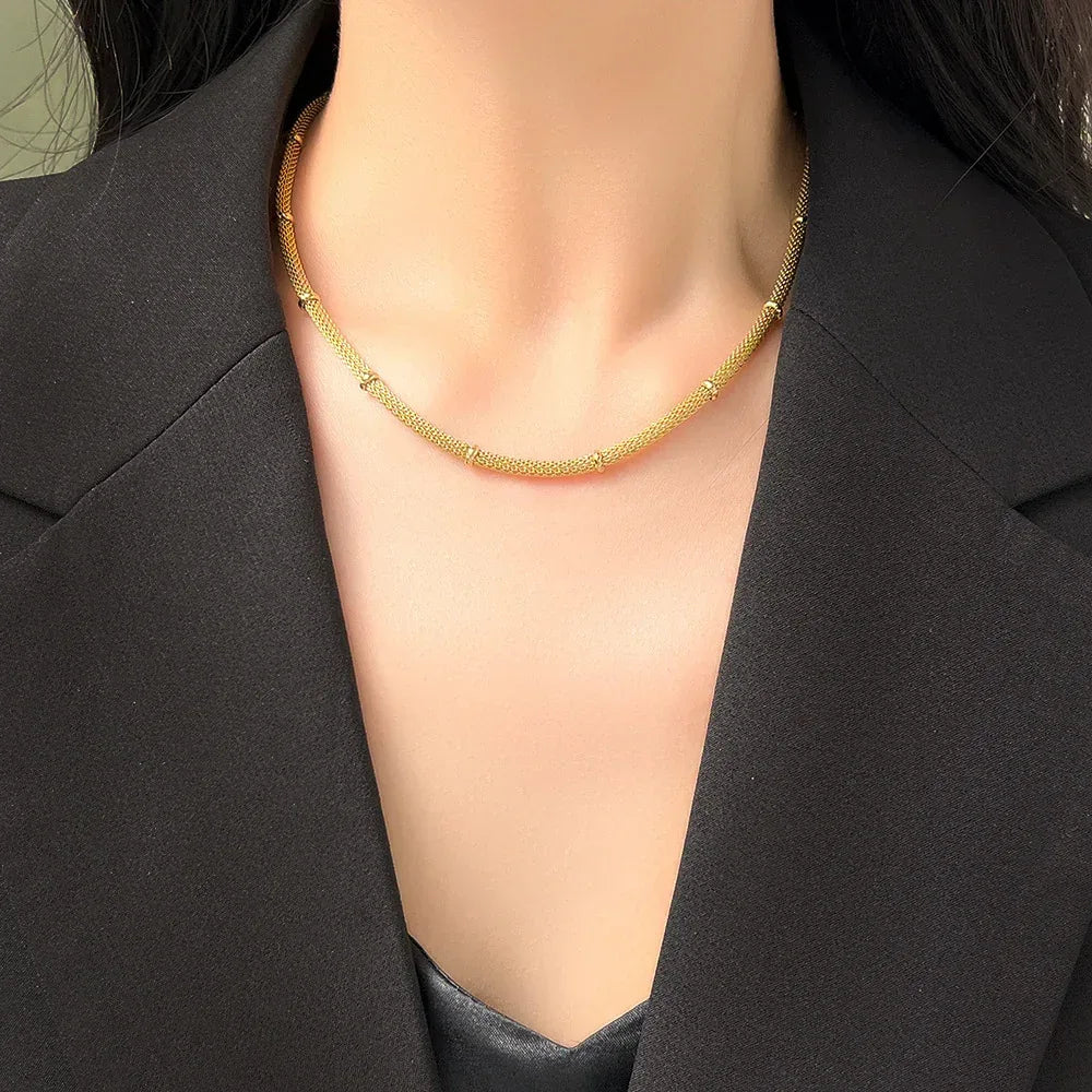 Cuban Thick Double-Layered Clavicle Chain - Viexta
