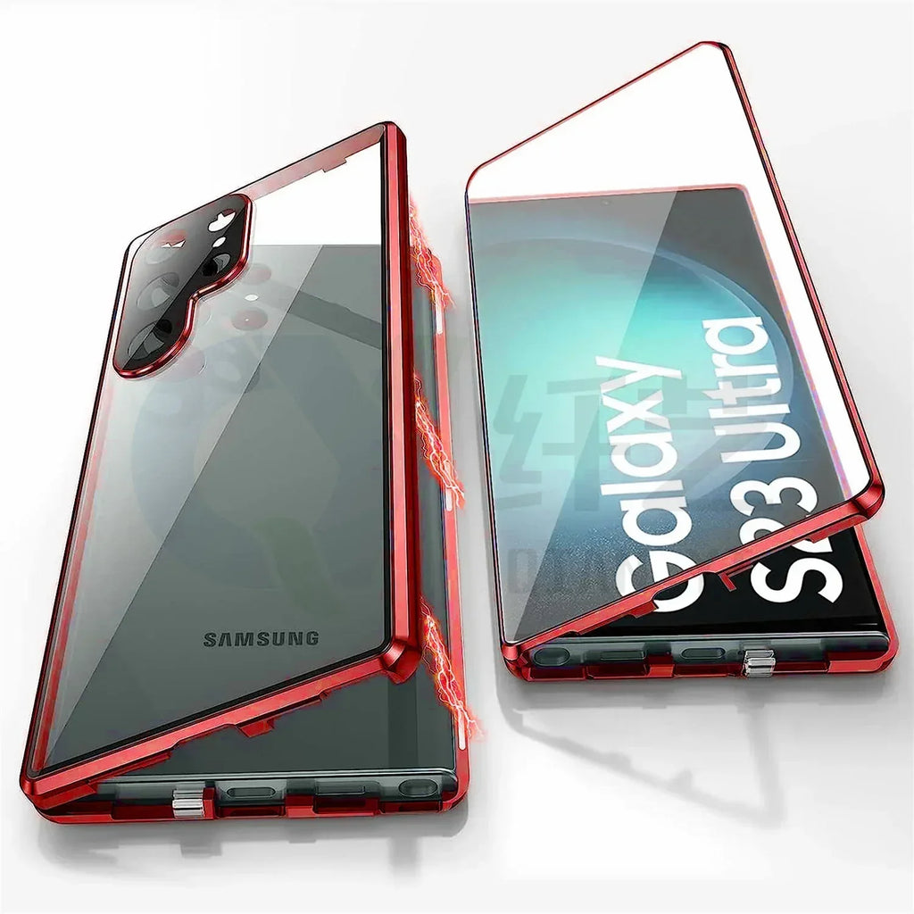 S24Ultra Peep-proof Magnetic Mirror Phone Case - Viexta