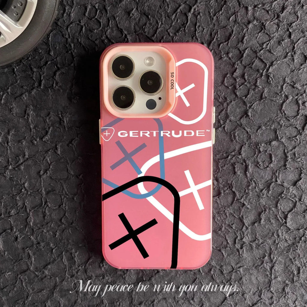 Color Silver Pattern Silicone iPhone Case - Viexta