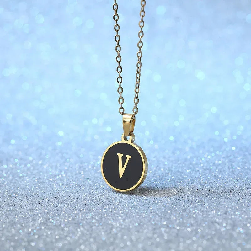 O-shaped Chain Letter Necklace - Viexta
