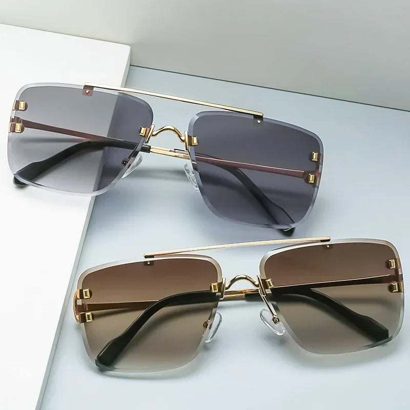 Fashion Simple Retro Square Sunglasses - Viexta