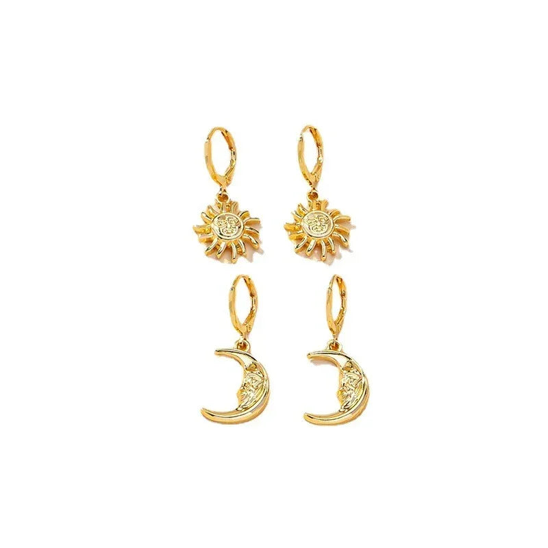 Pair Crescent Trendy Earrings - Viexta