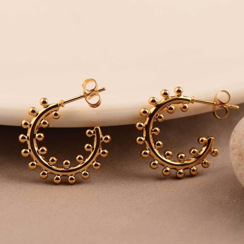 Trendy Titanium Steel18K Earrings - Viexta