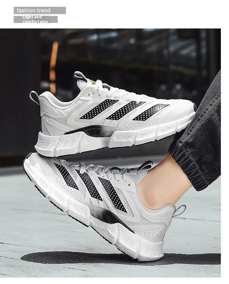 Mesh Breathable Trendy Popcorn Sneakers - Viexta