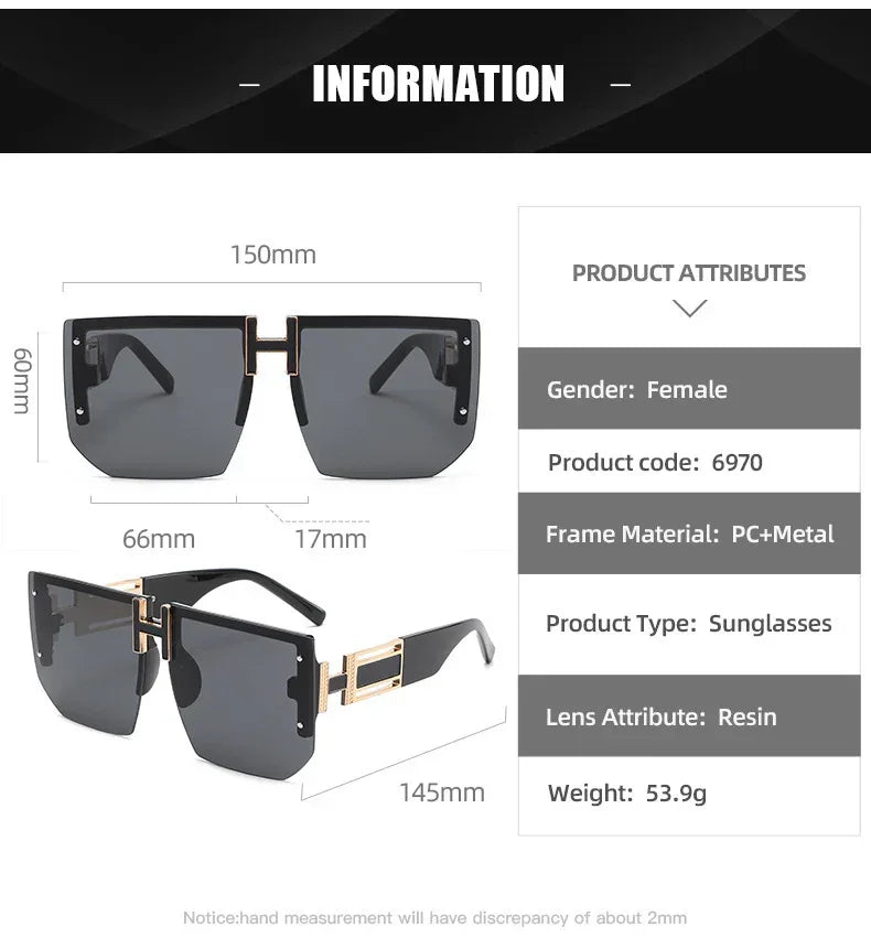 Retro Big Square Rim Glasses - Viexta